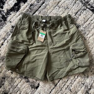 Nike ACG Snowgrass Olive Green Cargo Shorts for Men